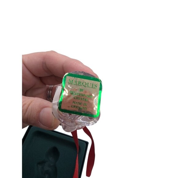 Marquis By Waterford Crystal "Caroler" Ornament Christmas Endearments Third In A - Picture 5 of 8